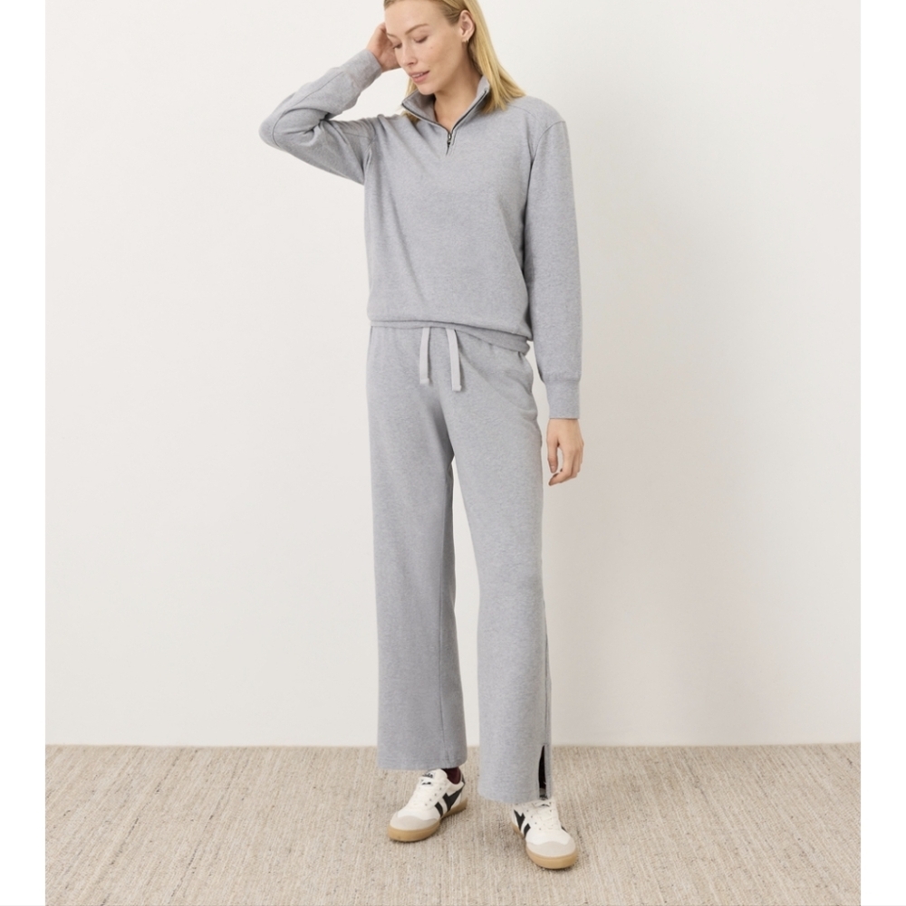 NWT Pact Cloudknit Quarter Zip - Medium - Gray (I also have black and navy) - Picture 2 of 6